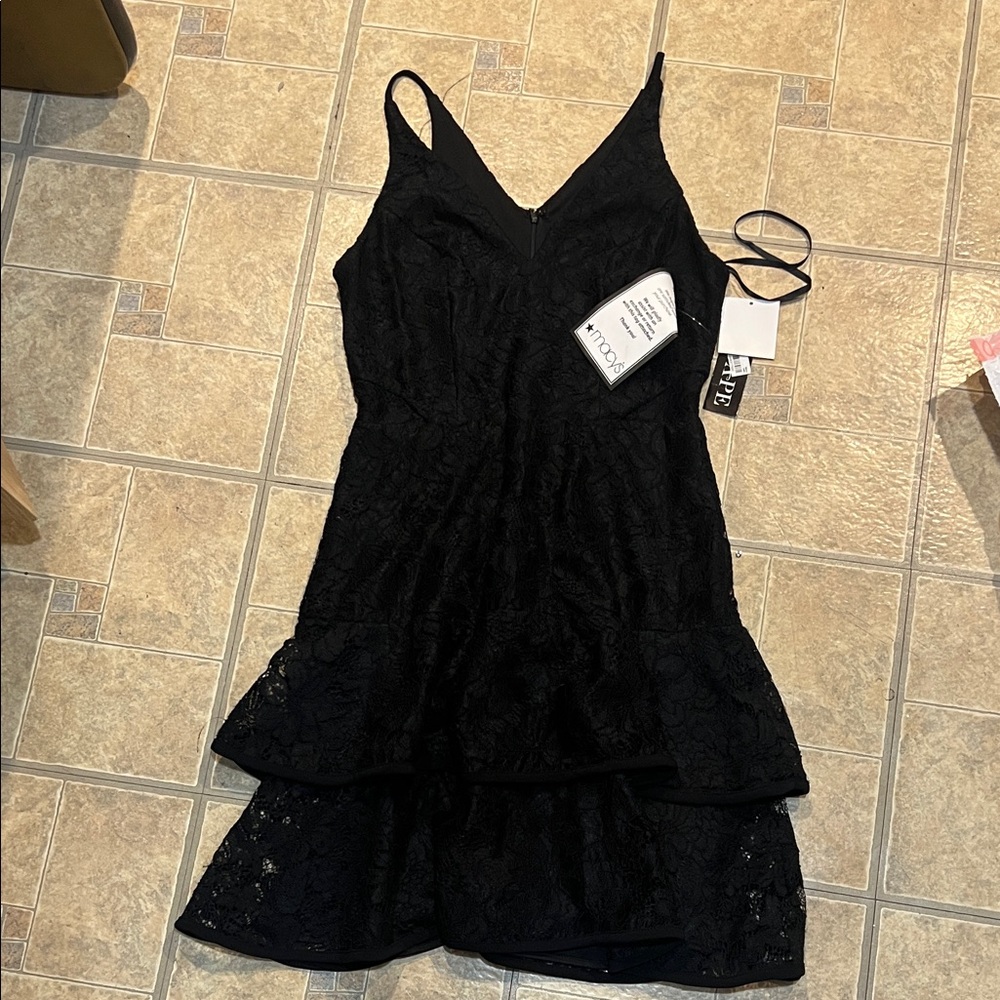 Xscape Black Lace Dress